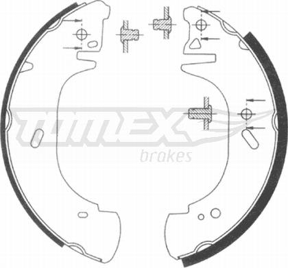 TOMEX brakes TX 20-89 - Bremžu loku komplekts autospares.lv