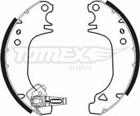 TOMEX brakes TX 20-80 - Bremžu loku komplekts autospares.lv