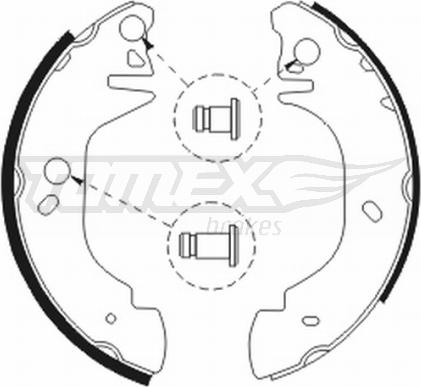 TOMEX brakes TX 20-81 - Bremžu loku komplekts autospares.lv