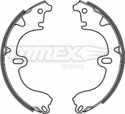 TOMEX brakes TX 20-82 - Bremžu loku komplekts www.autospares.lv