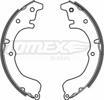 TOMEX brakes TX 20-39 - Bremžu loku komplekts www.autospares.lv