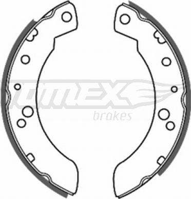 TOMEX brakes TX 20-33 - Bremžu loku komplekts www.autospares.lv