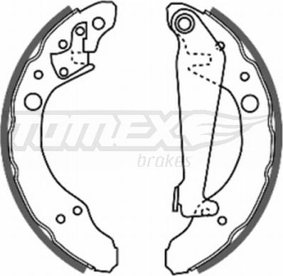 TOMEX brakes TX 20-24 - Bremžu loku komplekts www.autospares.lv