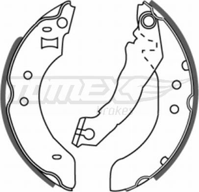 TOMEX brakes TX 20-20 - Bremžu loku komplekts www.autospares.lv