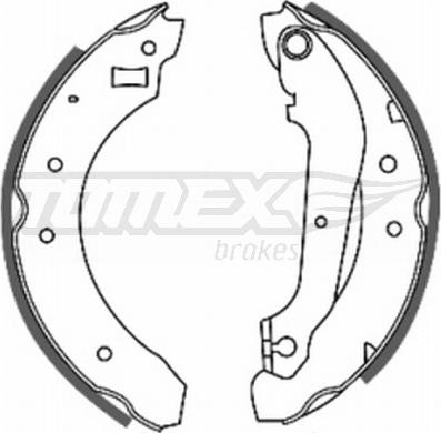 TOMEX brakes TX 20-21 - Bremžu loku komplekts www.autospares.lv