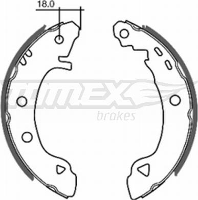 TOMEX brakes TX 20-22 - Bremžu loku komplekts www.autospares.lv