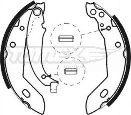 TOMEX brakes TX 20-74 - Bremžu loku komplekts autospares.lv