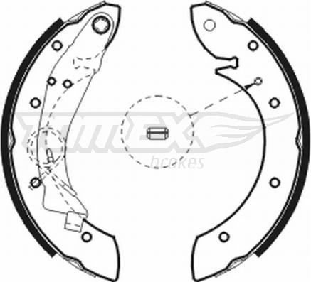 TOMEX brakes TX 20-75 - Bremžu loku komplekts www.autospares.lv