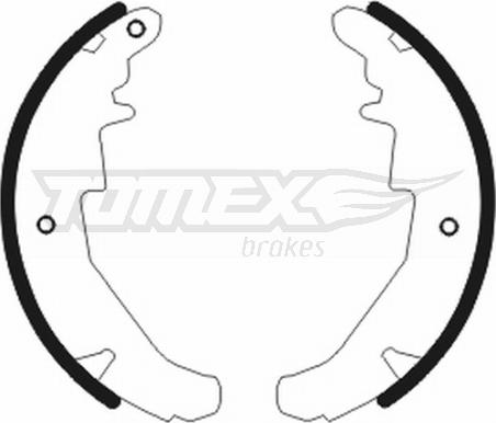 TOMEX brakes TX 20-76 - Bremžu loku komplekts www.autospares.lv