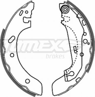 TOMEX brakes TX 20-73 - Bremžu loku komplekts autospares.lv