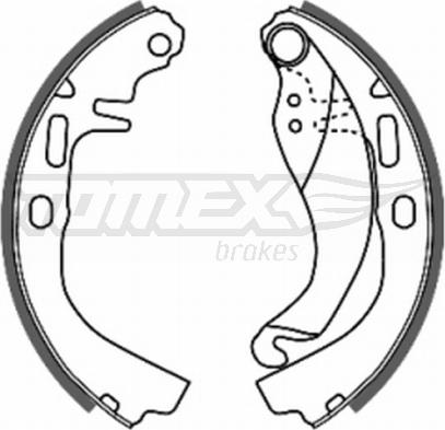 TOMEX brakes TX 20-77 - Bremžu loku komplekts www.autospares.lv