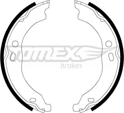 TOMEX brakes TX 21-99 - Bremžu loku komplekts autospares.lv