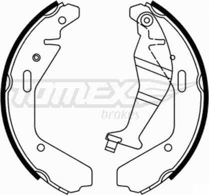 TOMEX brakes TX 21-94 - Bremžu loku komplekts www.autospares.lv