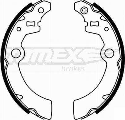 TOMEX brakes TX 21-91 - Bremžu loku komplekts www.autospares.lv