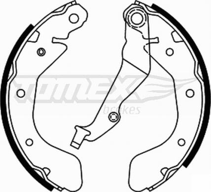 TOMEX brakes TX 21-93 - Bremžu loku komplekts www.autospares.lv