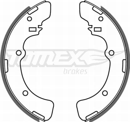 TOMEX brakes TX 21-45 - Bremžu loku komplekts www.autospares.lv