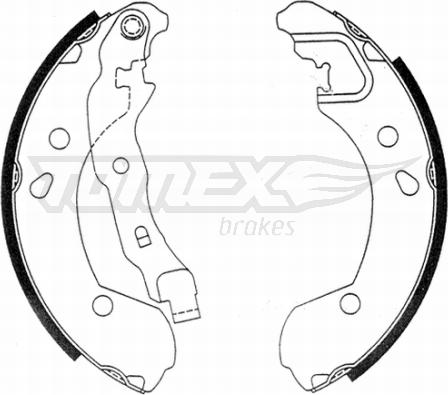 TOMEX brakes TX 21-48 - Bremžu loku komplekts www.autospares.lv