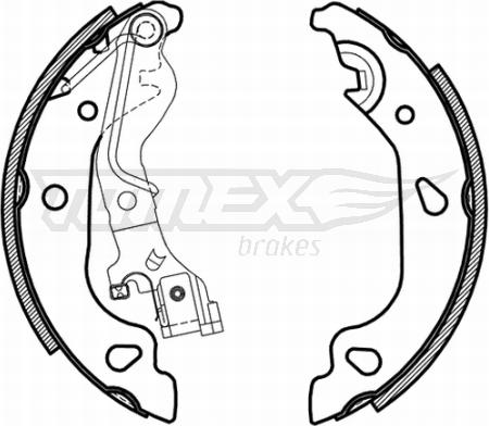 TOMEX brakes TX 21-59 - Bremžu loku komplekts www.autospares.lv