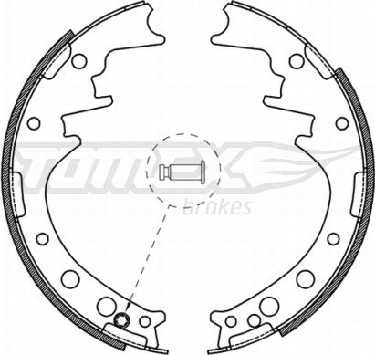 TOMEX brakes TX 21-56 - Bremžu loku komplekts www.autospares.lv