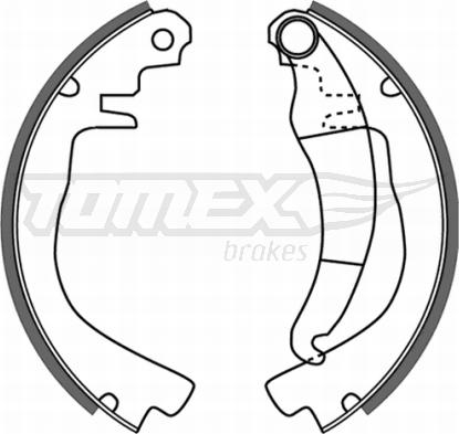 TOMEX brakes TX 21-51 - Bremžu loku komplekts www.autospares.lv