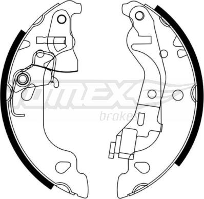 TOMEX brakes TX 21-58 - Bremžu loku komplekts www.autospares.lv