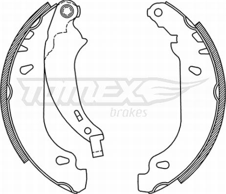 TOMEX brakes TX 21-52 - Brake Shoe Set www.autospares.lv