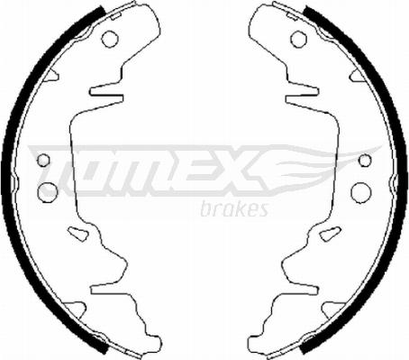 TOMEX brakes TX 21-64 - Комплект тормозных колодок, барабанные www.autospares.lv