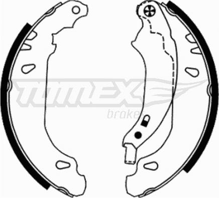 TOMEX brakes TX 21-65 - Bremžu loku komplekts www.autospares.lv