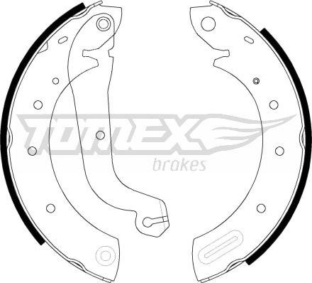 TOMEX brakes TX 21-60 - Bremžu loku komplekts www.autospares.lv