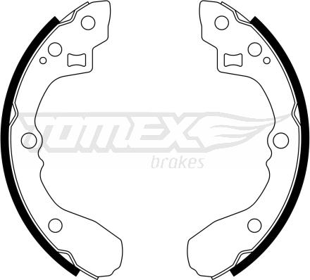 TOMEX brakes TX 21-63 - Bremžu loku komplekts www.autospares.lv