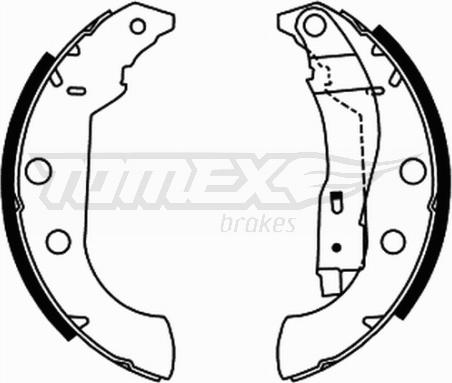 TOMEX brakes TX 21-67 - Bremžu loku komplekts www.autospares.lv