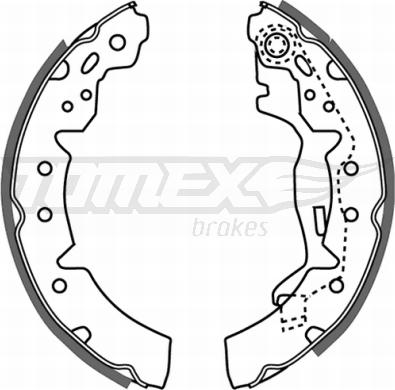 TOMEX brakes TX 21-06 - Bremžu loku komplekts www.autospares.lv