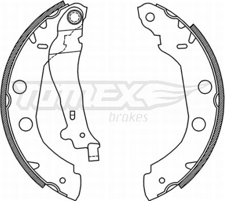 TOMEX brakes TX 21-01 - Bremžu loku komplekts www.autospares.lv