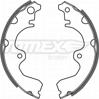 TOMEX brakes TX 21-08 - Brake Shoe Set www.autospares.lv