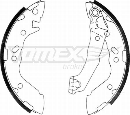 TOMEX brakes TX 21-14 - Bremžu loku komplekts www.autospares.lv