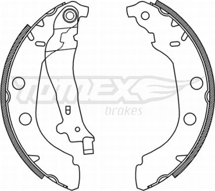 TOMEX brakes TX 21-15 - Bremžu loku komplekts www.autospares.lv