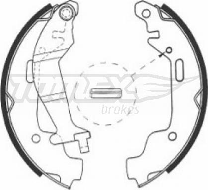 TOMEX brakes TX 21-10 - Bremžu loku komplekts www.autospares.lv