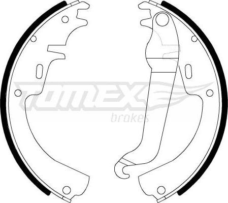 TOMEX brakes TX 21-11 - Bremžu loku komplekts autospares.lv