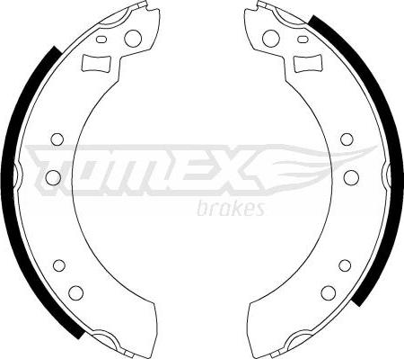 TOMEX brakes TX 21-13 - Bremžu loku komplekts autospares.lv