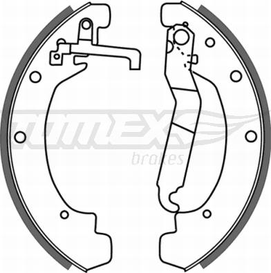 TOMEX brakes TX 21-12 - Bremžu loku komplekts www.autospares.lv