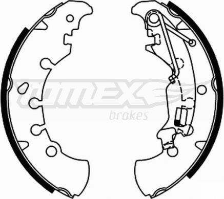 TOMEX brakes TX 21-84 - Bremžu loku komplekts autospares.lv