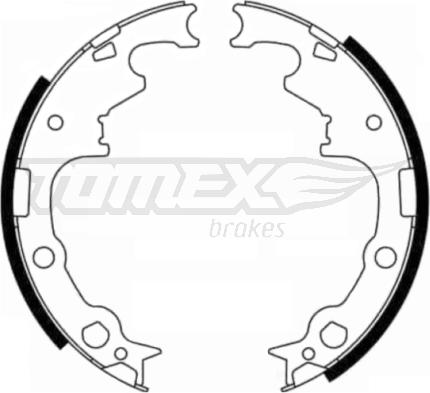 TOMEX brakes TX 21-80 - Bremžu loku komplekts www.autospares.lv