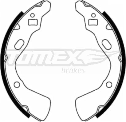 TOMEX brakes TX 21-83 - Bremžu loku komplekts www.autospares.lv