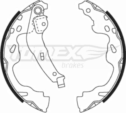 TOMEX brakes TX 21-82 - Bremžu loku komplekts www.autospares.lv