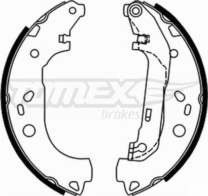 TOMEX brakes TX 21-87 - Brake Shoe Set www.autospares.lv