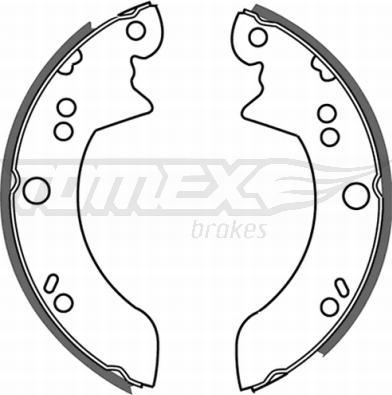 TOMEX brakes TX 21-34 - Bremžu loku komplekts www.autospares.lv