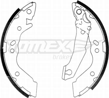 TOMEX brakes TX 21-36 - Bremžu loku komplekts www.autospares.lv