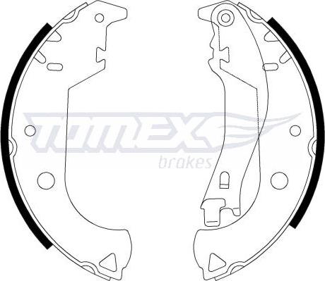 TOMEX brakes TX 21-30 - Bremžu loku komplekts autospares.lv