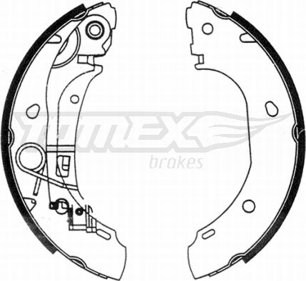 TOMEX brakes TX 21-31 - Bremžu loku komplekts www.autospares.lv