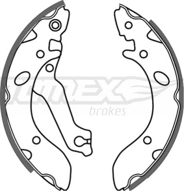 TOMEX brakes TX 21-38 - Brake Shoe Set www.autospares.lv